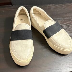 UGG Women's Cream and Black Loafers